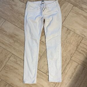 True Religion Women's Light Cream Skinny Jeans